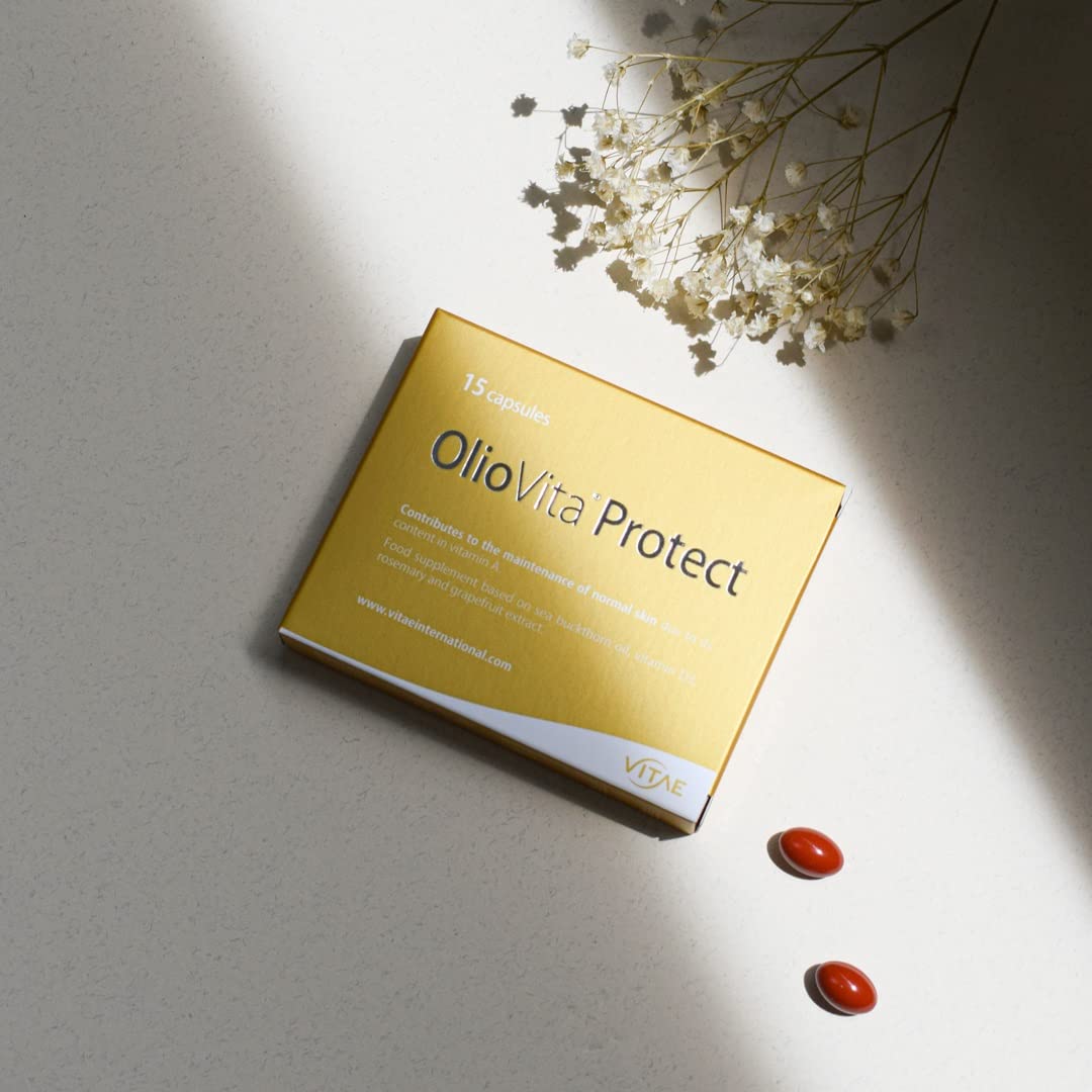 Vitae Oliovita Protect -photo protection from within for sun allergy, sun burns or sun spots/dark spots- 30 capsules