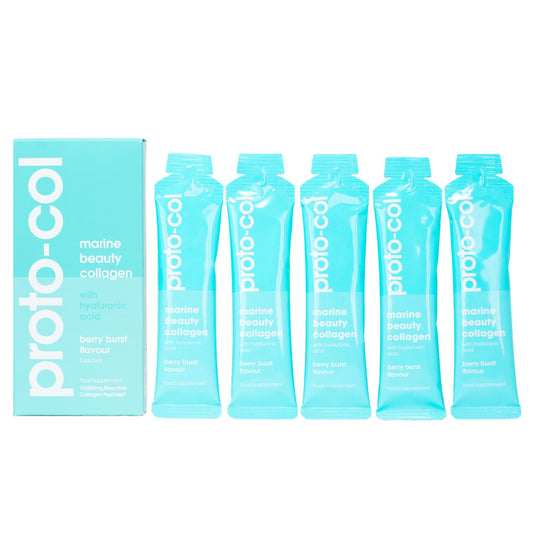 Proto-Col Taster Pack- 5 x 30ml Proto-col Premium 10,000mg Marine Collagen Sachets with Hyaluronic Acid, Vitamin C, UK Made, Premium Sourced, High Absorbtion, Skin Health, Hydration & Anti-Aging Support.