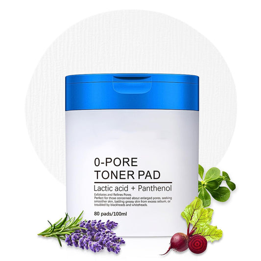 TBeautfave Zero Pore Pads, 80Pcs Toner Pads, Face Exfoliator Pads, Pore Minimizer Face Pads, Blackhead Remover Cleansing Pads, Exfoliating Pads for All Skin Types, Removing Sebum, Smooth Skin