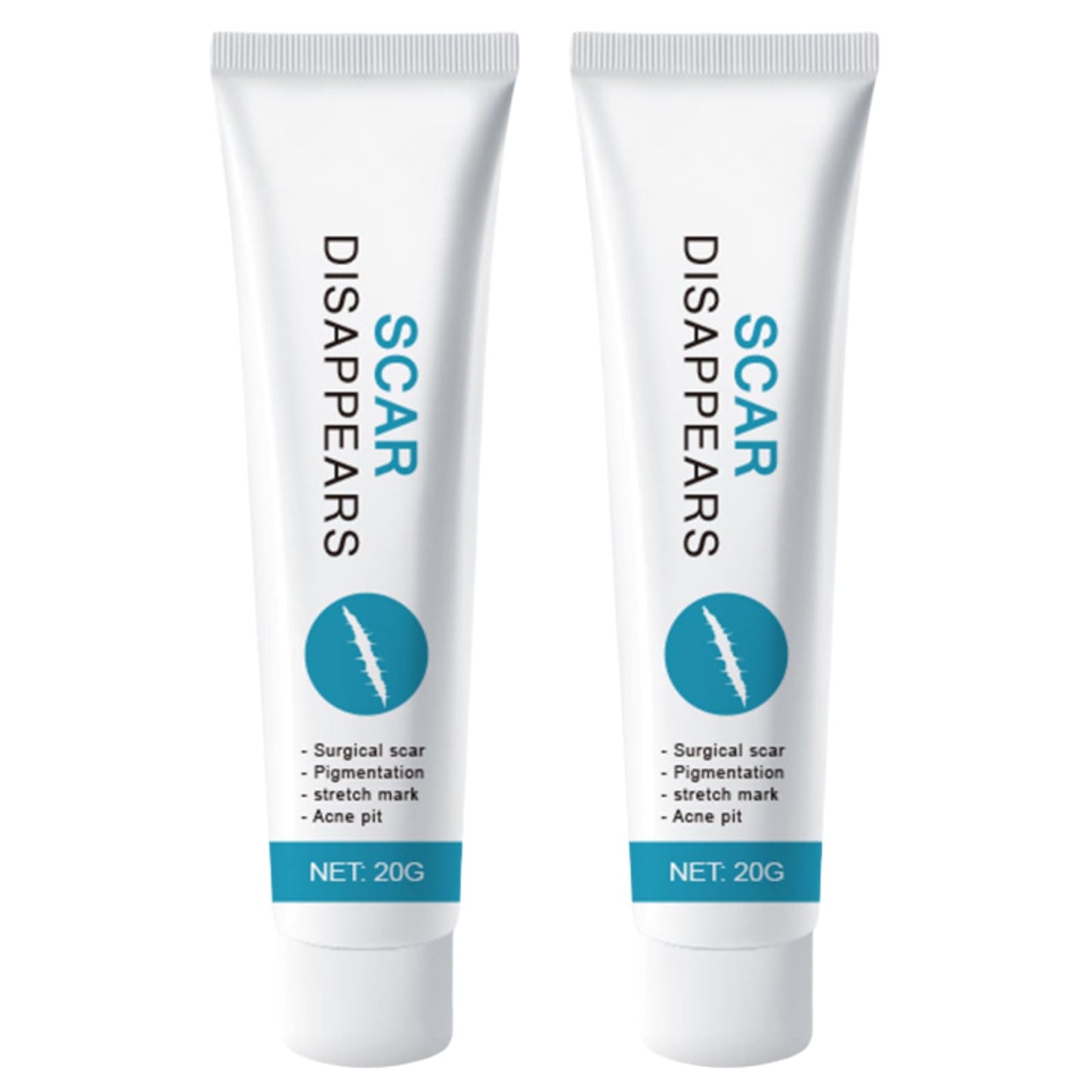 2PCS Scar Cream - Scar Removal Cream - Scar Treatment, Skin Repair Cream for Burn, Surgery & Stretch Marks