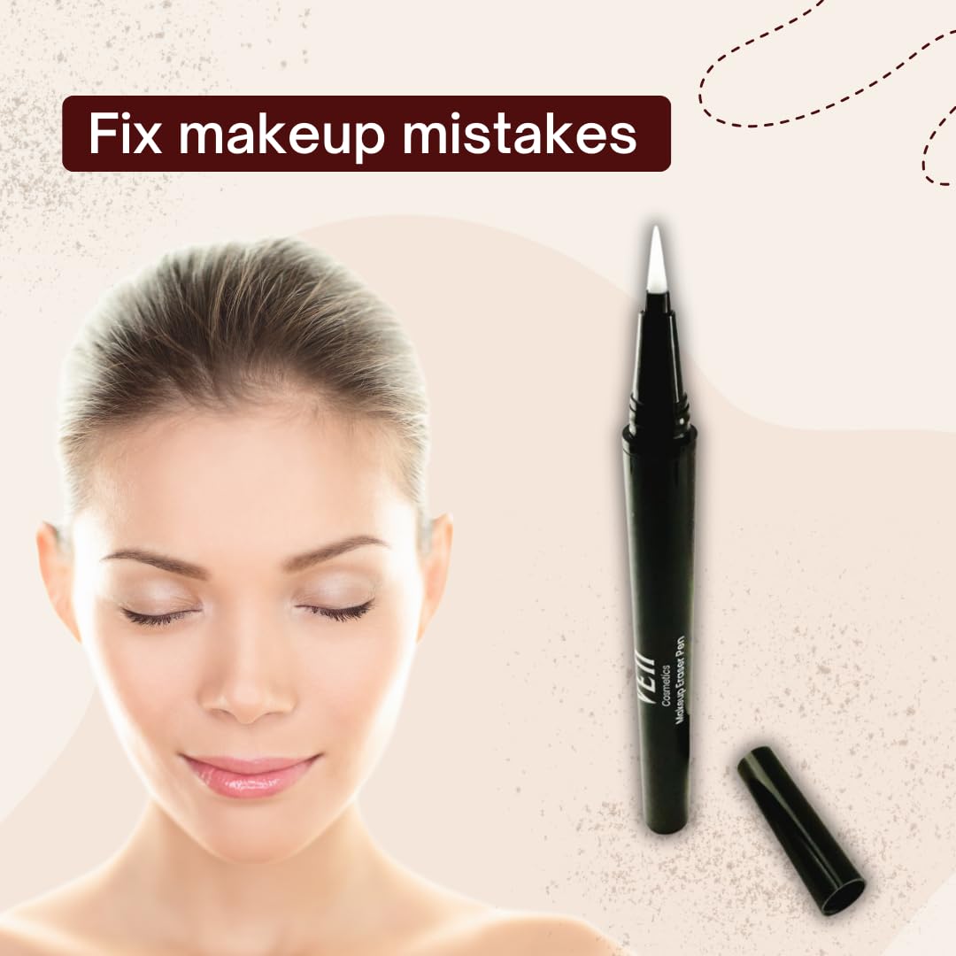 Generic Eye Makeup Remover Pen, Makeup Remover Eraser for Instant Touch-Ups of Stray or Smudged Eyeliner, Lipstick, & More, Travel-Friendly Make up Remover Pen, Eyeliner Eraser Pen