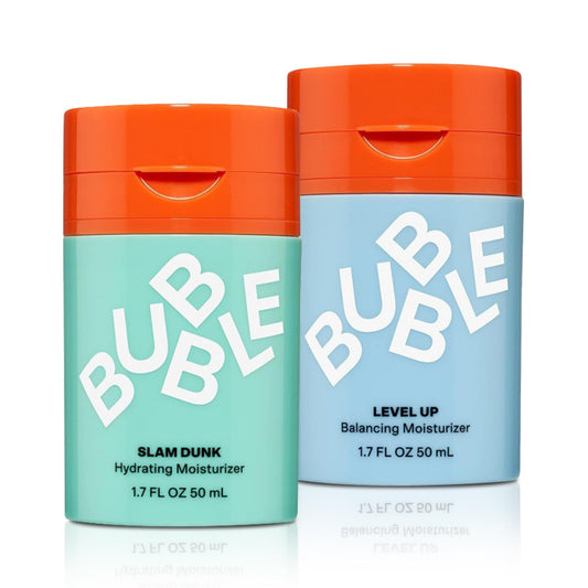 KoolShiro Bub~ble Skincare Slam Dunk & Level Up Balancing Face Moisturizer, Hydrating Face Cream Made with Vitamin E + Aloe Vera Juice, Zinc PCA + Niacinamide for Dry Oily or Combination Skin