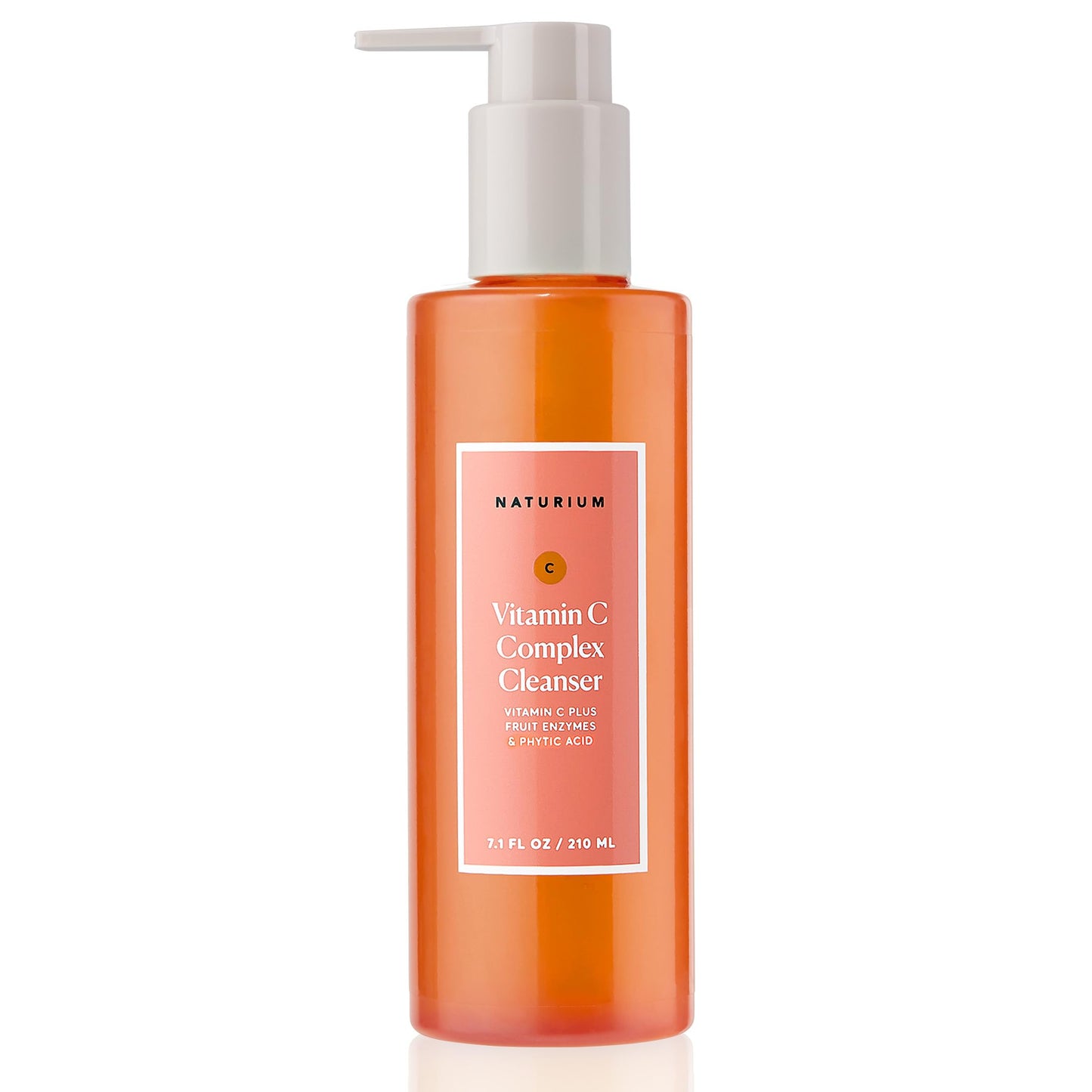 Naturium Vitamin C Complex Cleanser | Gently Exfoliates & Removes Makeup, Gentle Face Wash, For Radiant Skin | 210 ml