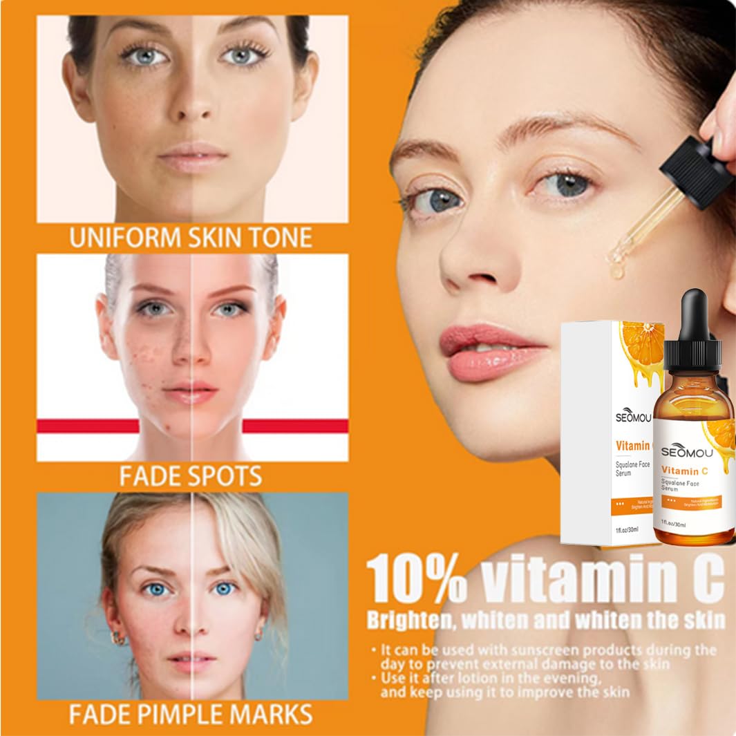 Vitamin C Facial Essence, Nicotinamide Facial Skin Care and Skin Brightening Essence Have The Effects of Anti-wrinkle, Dark Circles, Brightening, Repairing and Promoting Collagen, and Firming Skin