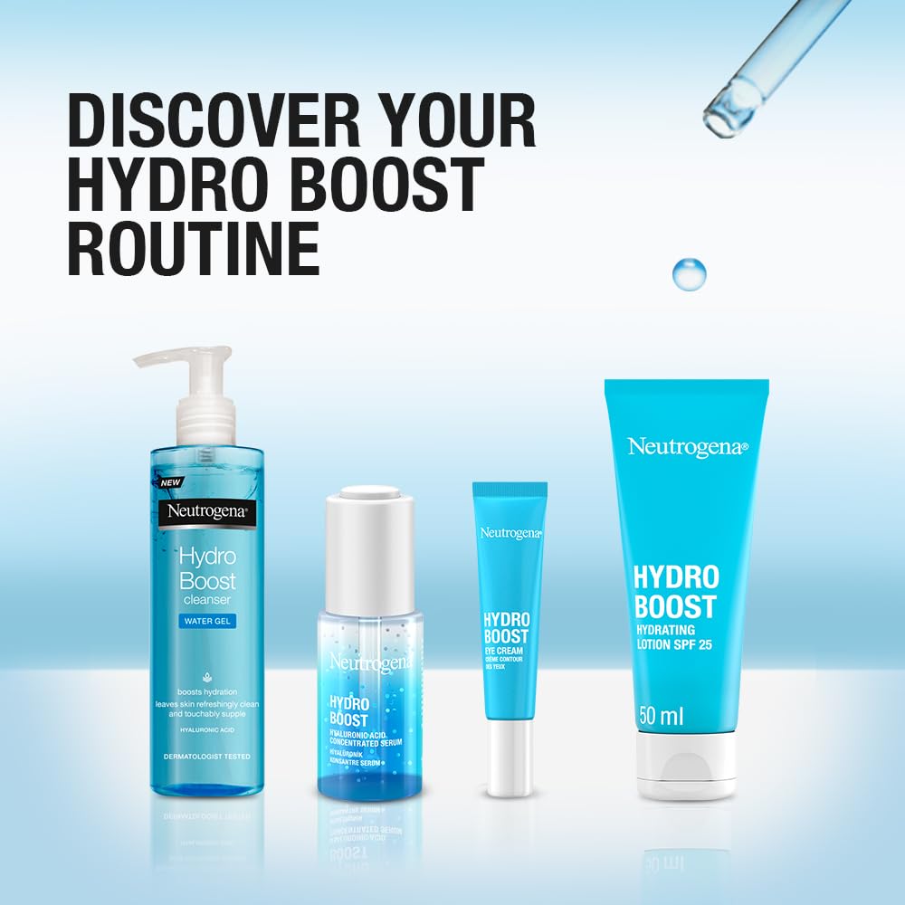 Neutrogena Hydro Boost City Shield Hydrating Face Lotion SPF 25, Protects Against Pollution and Sun Damage, with Hyaluronic Acid and Antioxidant for Radiant Skin, Broad Spectrum, 50ml