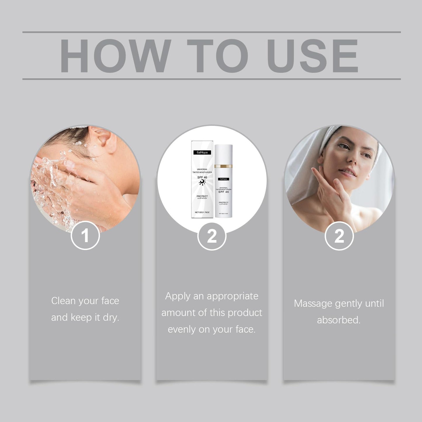 Tinted Moisturizer With SPF 46 Anti-Aging Tinted Sunscreen For Face Universal Tinted Sunscreen All-In-One Face Tinted Moisturizer And Foundation With Broad Spectrum Protection Against Uva And Uvb Rays