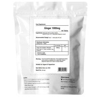 UKHealthHouse Ginger Root 1000mg Extract Tablets - Providing Gingerols & Shogaols UK Vegan High Potency Popular Ginger Supplement for Digestive Health (180 tabs)