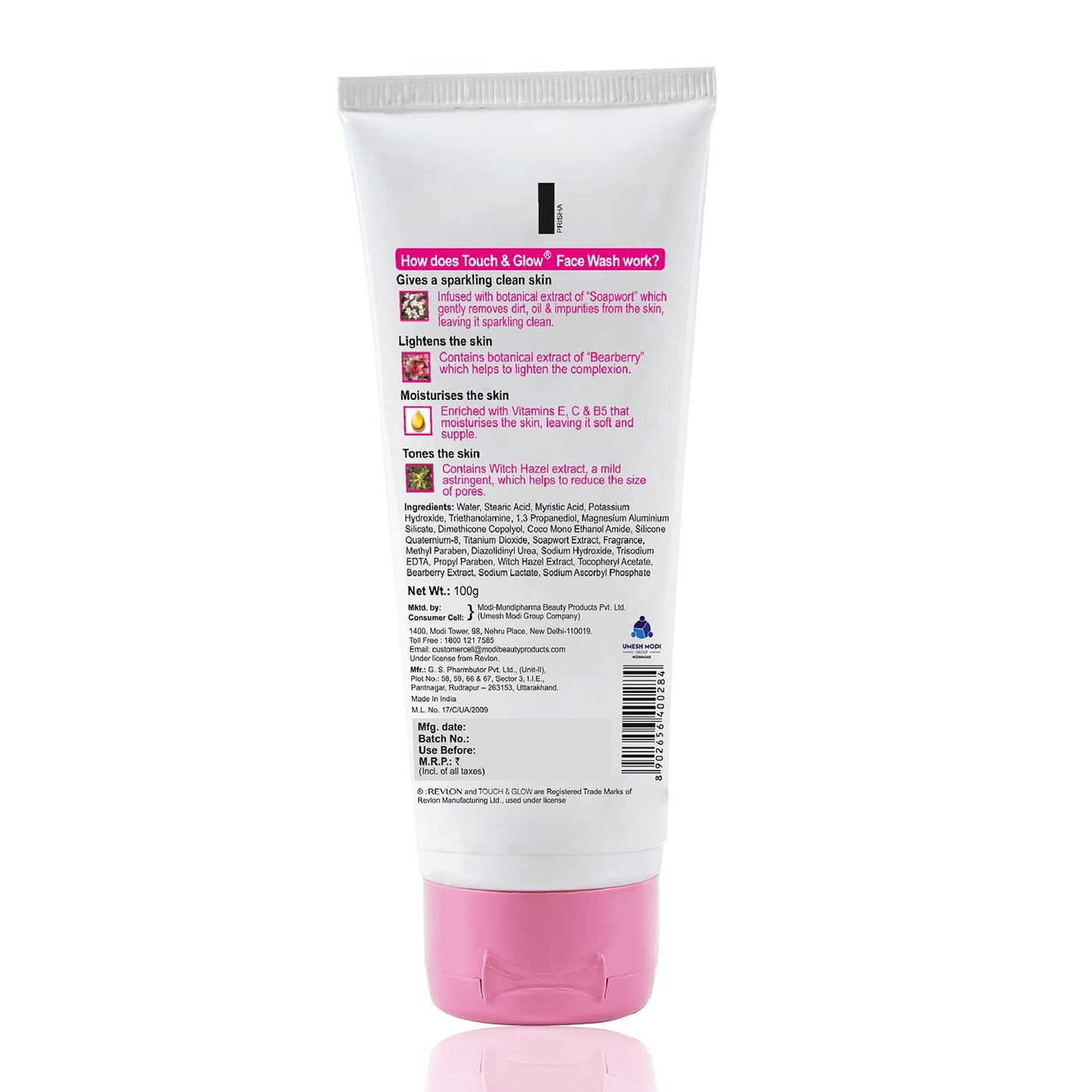 Revlon Touch and Glow Advanced Fairness Face Wash, 100g