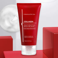 INSKIN Collagen Overnight Peel-Off Mask, Overnight Face Mask,Collagen Face Mask Over-night,Coll-agen Night Wrapping Mask, Hydration &Boosts Elasticity,Soothing,Reduces Wrinkle with Brush