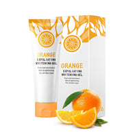 Orange Face Exfoliator Gel Vitamin C Exfoliating Face Scrub Mild Deep Exfoliating Face Wash Orange Exfoliating Gel for Brightening Skin,Soft Your Skin and Remove Dead Skin For Smooth & Radiant