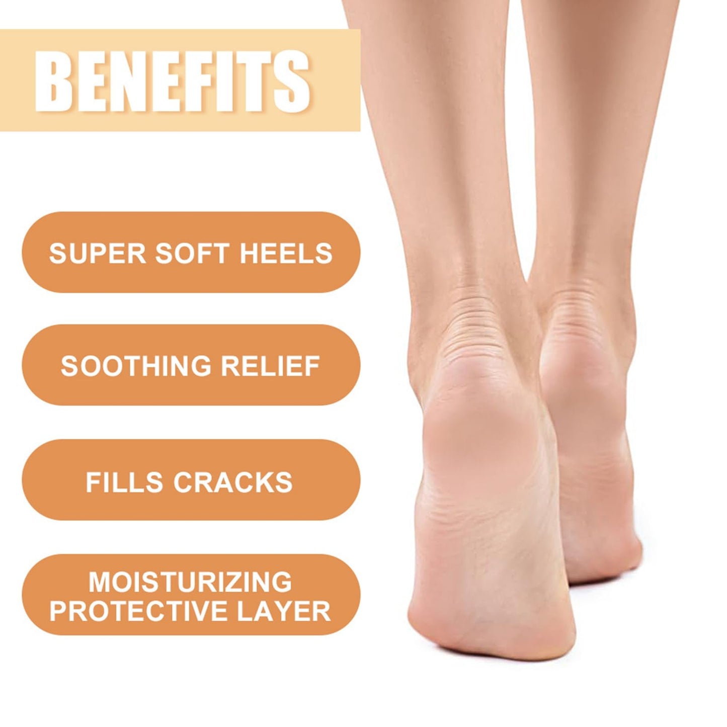 DMQ Urea Cream 60 Percent for Feet - Honey Foot Cream - Urea Foot Cream for Cracked Heels and Dry Skin - 2PCS Cracked Heel Repair Cream for Hands & Feet Skin Care - 60% Urea & Honey Foot Balm