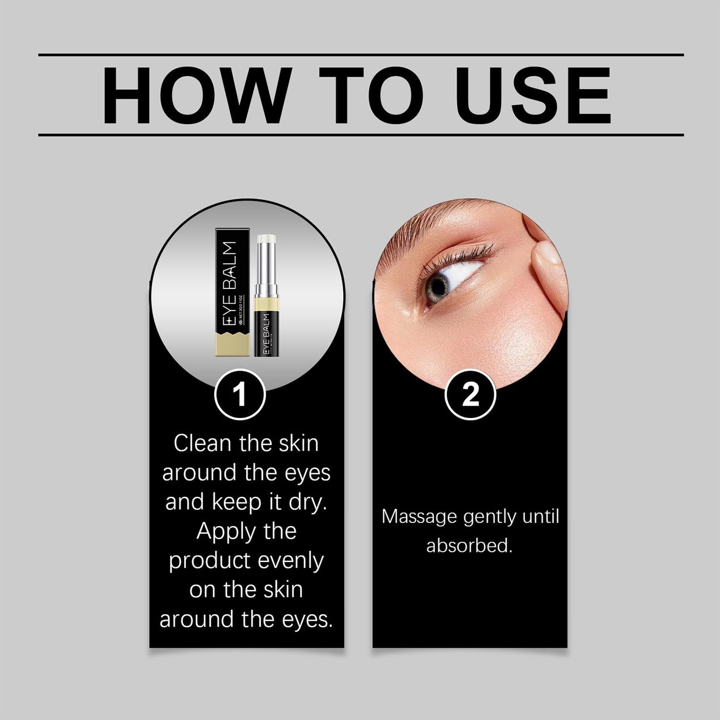 Generic 2Pcs Stick for Under Eye Area, Eye Area Enhancer, Puffy Look Softener, Moisturizes Skin to Diminish Dry Lines, Brightens Eyes Area Appearance