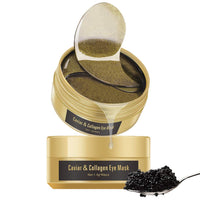 AICHUN BEAUTY 30 Pair Collagen Eye Mask Patch Hydro Gel Pad Anti-Wrinkle Dark Circles Bags Soft Smooth Skin Care Hydration Moisturizing (CAVIAR)