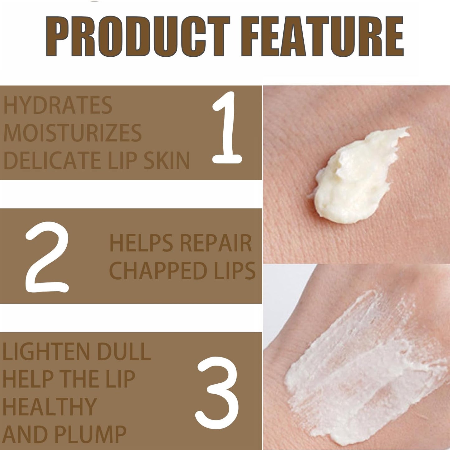 Maggikey Moisturizing Lip Exfoliator and Lightening Scrub - Removes Dead Skin, Brightens Dark Lips, and Hydrates Chapped and Cracked Lips