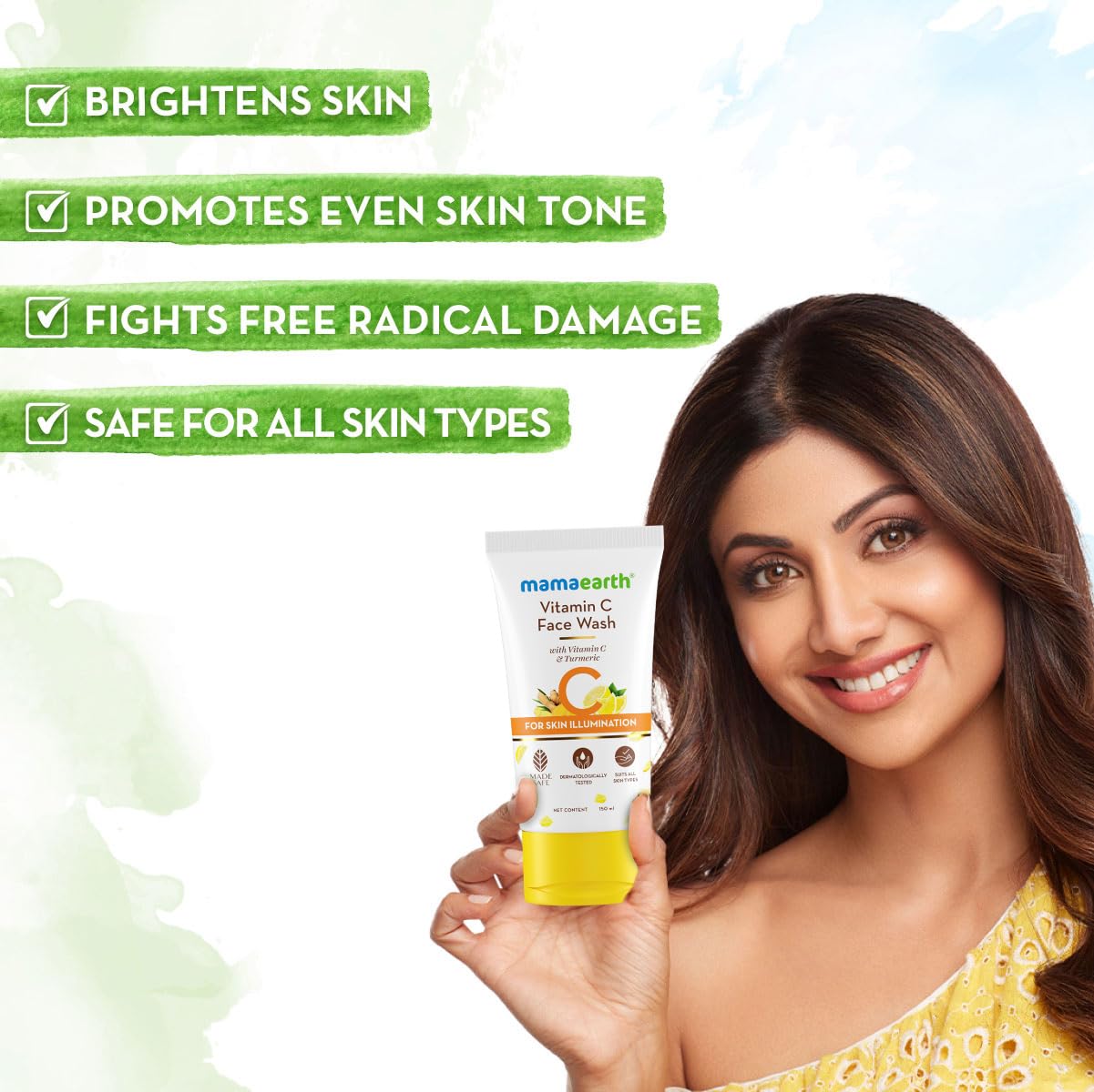 MAMAEARTH Mamaearth Vitamin C Face Wash with Vitamin C and Turmeric for Skin Illumination - 150ml