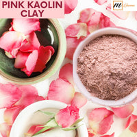 mGanna 100% Natural Rose Clay/Pink Kaolin Clay Powder for Skin Tightening, Facial Masks, Creams, Face Masks, and Soap Making 100 GMS / 0.22 LBS