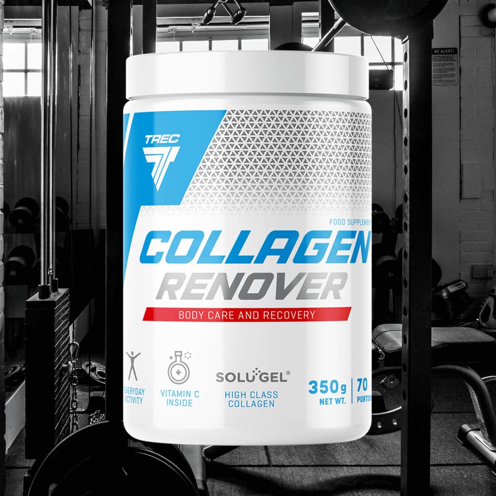 Trec Nutrition TREC Nutrition Collagen RENOVER 350g Cherry - Powder - Boost Joint Strength, Enhance Bone Health, and Rejuvenate Skin | Hydrolysed Collagen with Vitamin C for Optimal Regeneration