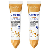 GUOUURR 2PCS Anti-Aging Hand Cream Duo with Collagen - Intensive Cracked Hands Repair Cream for Women, Deep Hydration & Rejuvenating Skincare Duo Set