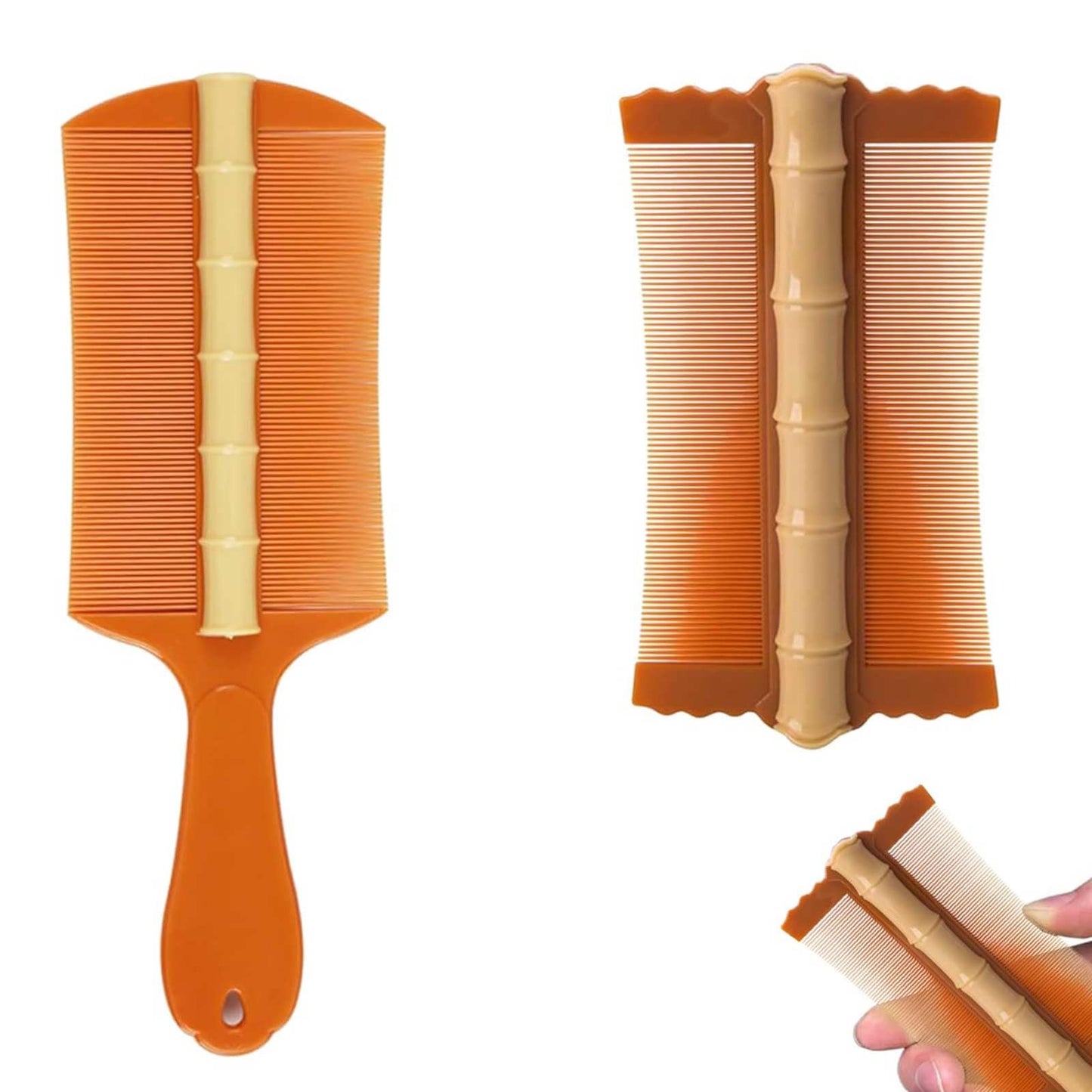 Generic 2Pcs Dandruff Comb Lice combs Psoriasis comb Fine tooth comb Dandruff comb remover Removal Fleas,Lice,Dandruff and Tangled Hair