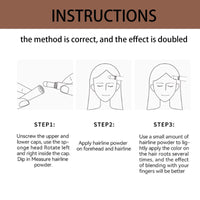 Root Cover Up Powder Natural, Hairline Powder Waterproof, Root Touch Up Powders Instantly, Hair Concealer For Women And Men, Grey Hair Cover Up Makeup Sweatproof (Black)