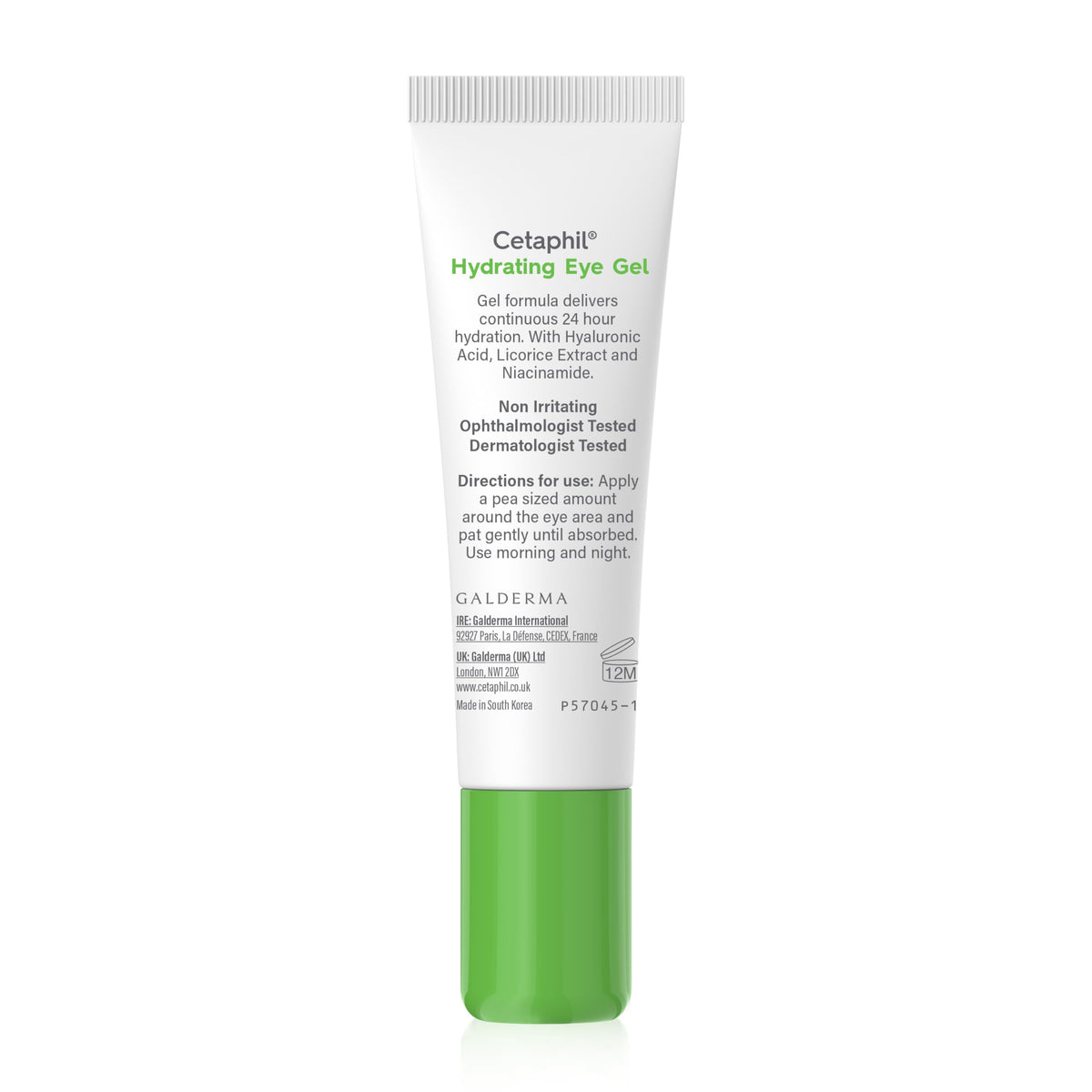 Cetaphil Hyaluronic Acid Eye Gel, 14ml, Eye Cream with Niacinamide, Visibly Reduce Dark Circles, Vegan-Friendly, Packaging May Vary