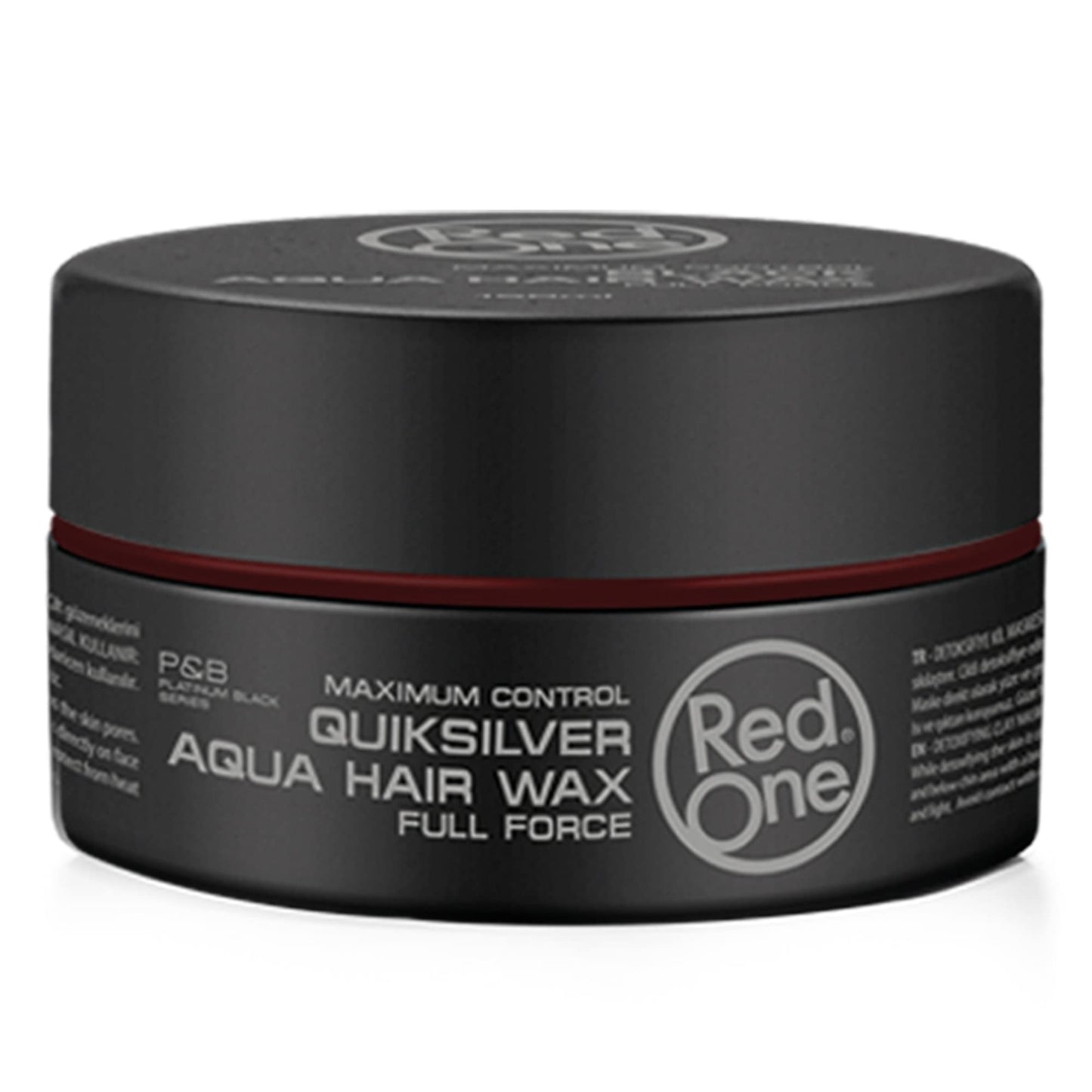 RedOne Hair Styling Aqua Wax Grey 150 ml | Firm Hold | Hair Gel Wax | Ultra Hold | Men & Women Hair Wax | Currant Scent | Maximum Control