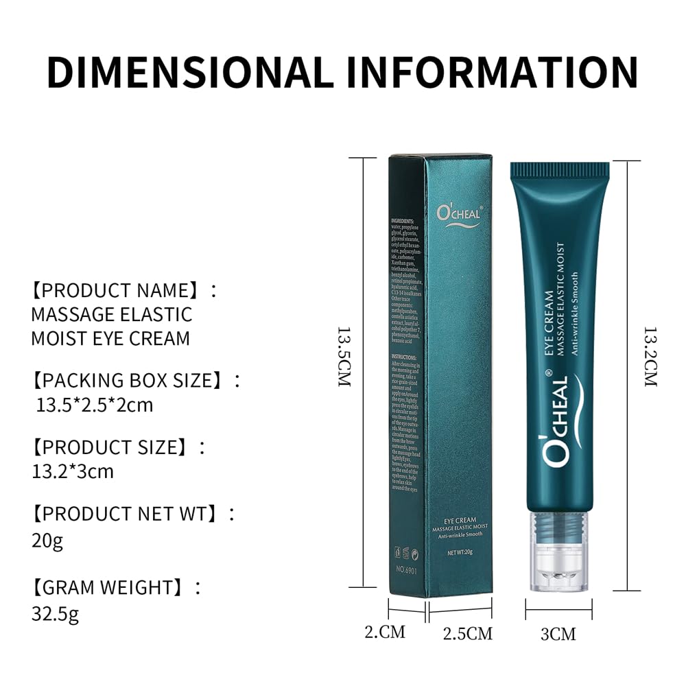 MAYEON Eye Cream for Dark Circles & Puffiness, Daily Wrinkle Cream, Anti Aging Line Smoothing Skin Care Treatment, Reduce Wrinkles, De-puff and Brighten Skin