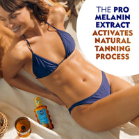 NIVEA SUN Protect & Bronze Oil Sunscreen Spray SPF 30 (200 ml), Sun Spray Provides Immediate UVA/UVB Protection and Stimulates the Skin's Natural Tanning with Pro-Melanin Extract, Water-Resistant