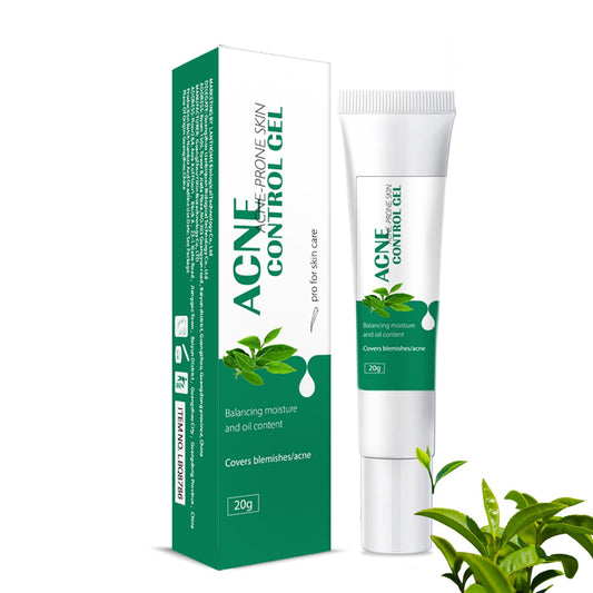 Anti Acne Face Cream, Tea Tree Face Ance Gel, Spot Cream for Acne Treatment and Spot Treatment Shrink Pores, Acne Scars Recovery,Control Sebum Secretion,Relieves Inflammation Redness & Anti-Bacterial
