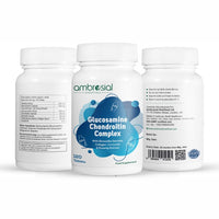 AMBROSIAL Ambrosial Glucosamine Chondroitin Joint Care Supplements for High Mobility & Flexibility | High Strength Glucosamine Chondroitin with Curcumin, Collagen, Boswellia & Rosehip Extracts | 120 Tablets