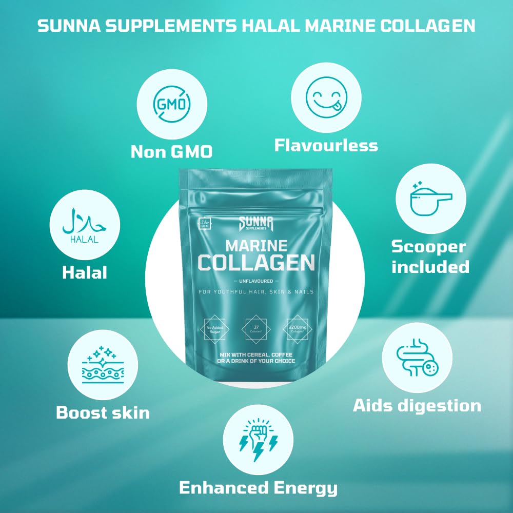 Sunna Supplements Marine Collagen Unflavoured 250g Pouch