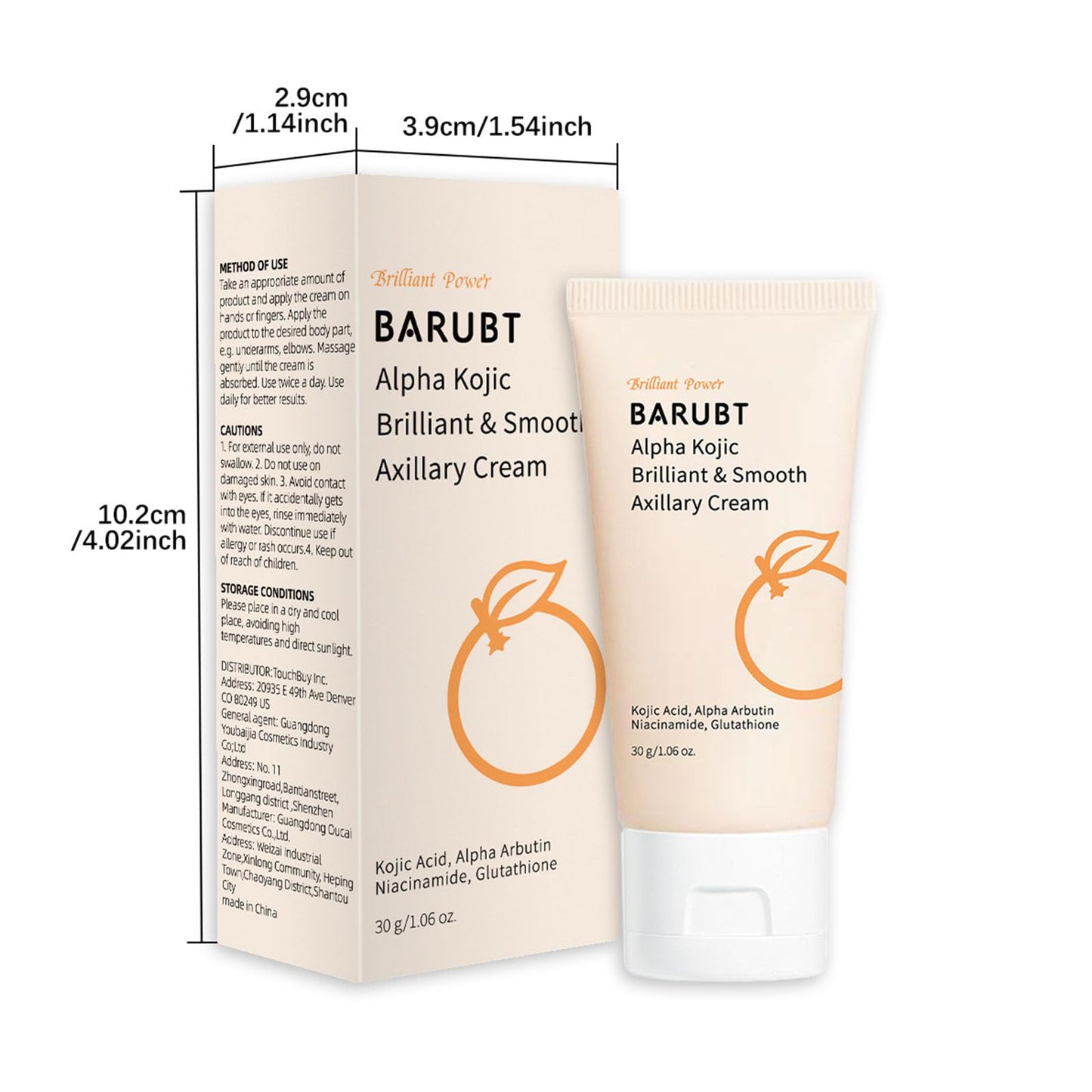 DRIPDRIP Kojic Acid Underarm Cream for Dark Spot Reduction | Vitamin C Underarm Cream for Dark Spot Reduction | Cream Formulated for Underarms, Inner Thighs, and Private Areas to Even Skin Tone