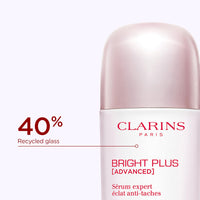 Clarins NEW Bright Plus Serum | Visibly Brightens and Boosts Radiance | Evens Skin Tone | Targets Dark Spots | Contains Vitamin C and Niacinamide | All Skin Types | 1 Fluid Ounce