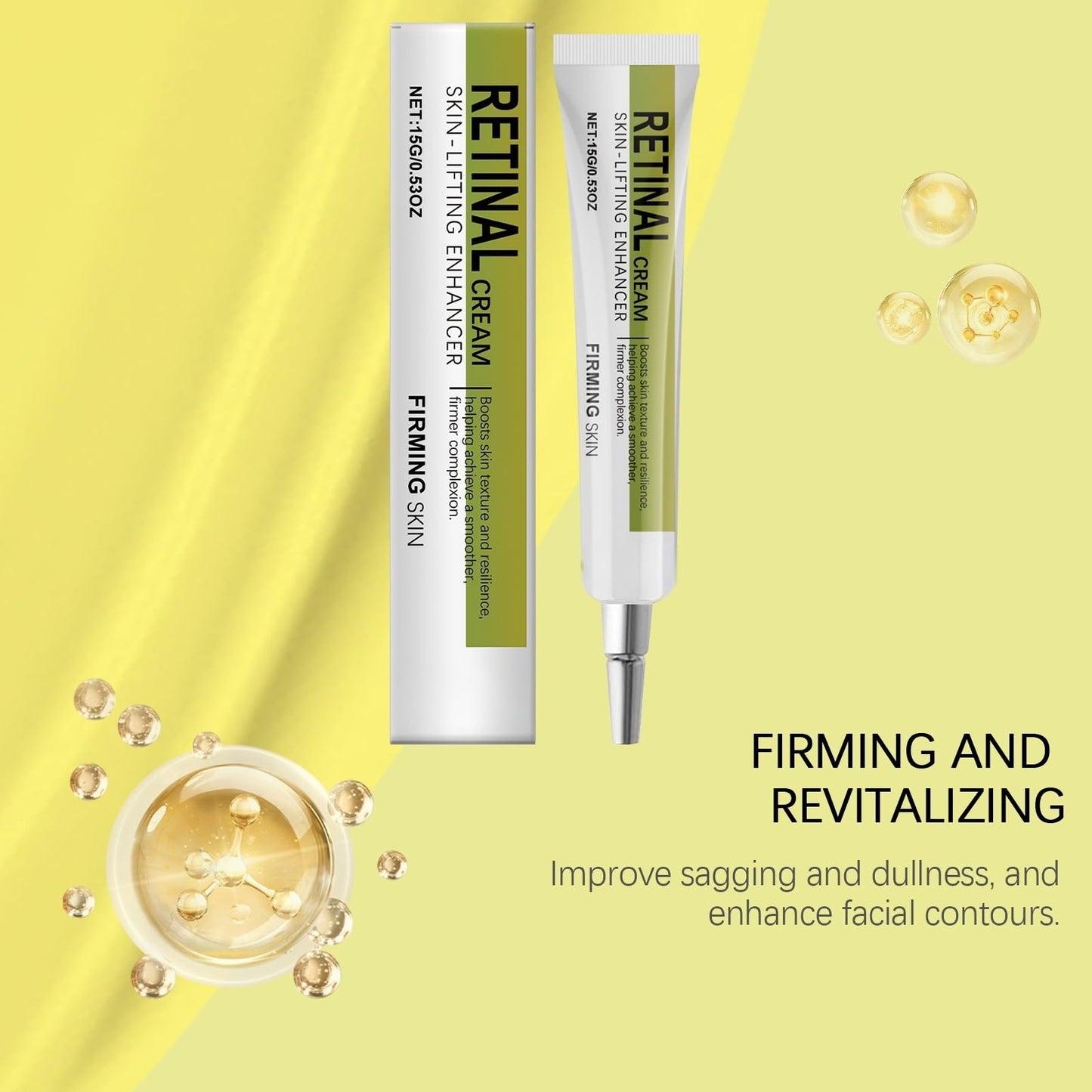 Xunzhi 2PCS Retinal Shot Tightening Booster,Retinol Shot Tightening Serums,Retinol Serum,Face Skin Moisturizer,Moisturizing and Hydrating Facial Serums,Retinal Mild Facial Care Liquid,Face Serum Anti-aging