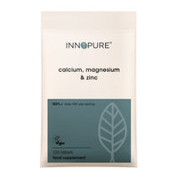 Calcium, Magnesium and Zinc, 120 Tablets (Mineral Supplement, for The Maintenance of Normal Bones, Teeth and Muscle Function, Vegan, Vegetarian Society Approved, Made in The UK)