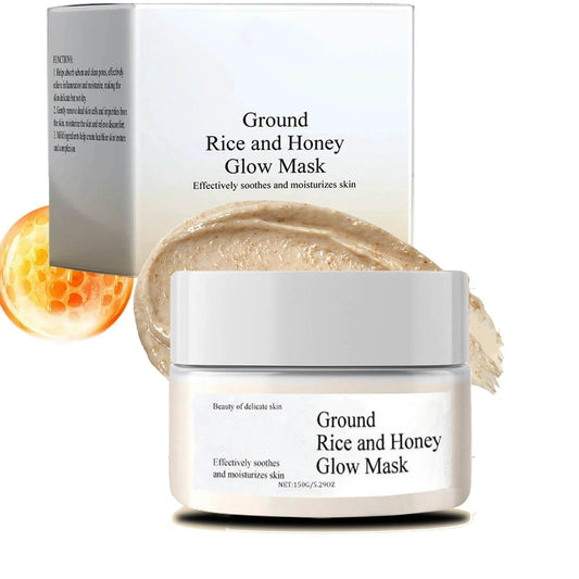 AurolaGlow Rice & Honey Clay Mask – Pore-Refining Face With Rice & Honey For Smooth, Refreshing Pore Clay Mask,Clear Skin – 150ml (5.29 Fl.oz)