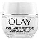 Olay Collagen Peptide Face Moisturiser Day Cream SPF 30, Skincare with Niacinamide 99% Purity and Antioxidant Vitamin E Advanced Anti Aging Skin Care: Strengthens, Restores, Hydrates, 50ml