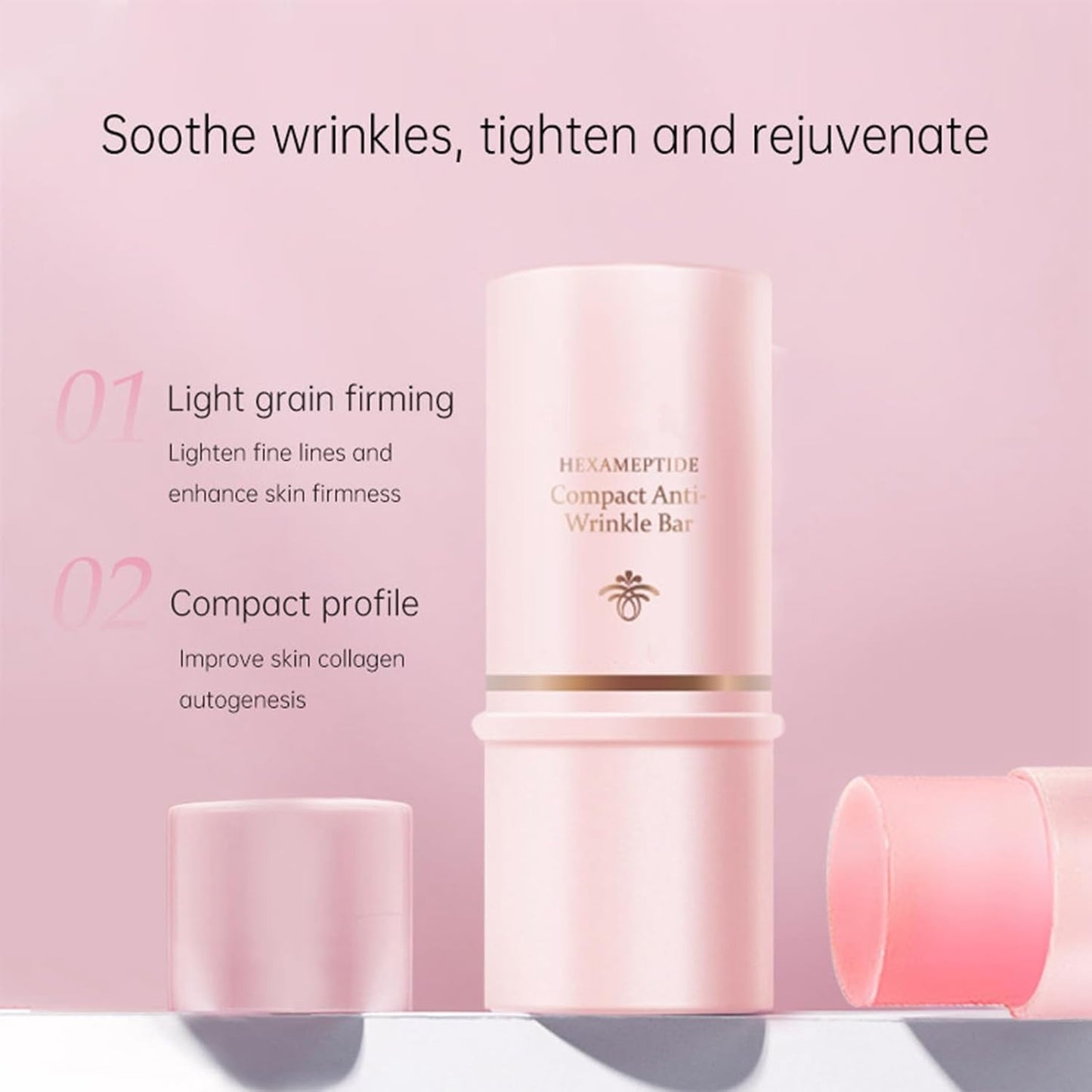 OKAQEE Wrinkle Multi Balm Stick, Wrinkle Bounce Multi Balm Hydrating Moisturizing Stick - Anti-aging Multi Balm Stick for Diminishing Face Lip & Eye Wrinkles Moisturizer (9g (Pack of 1))
