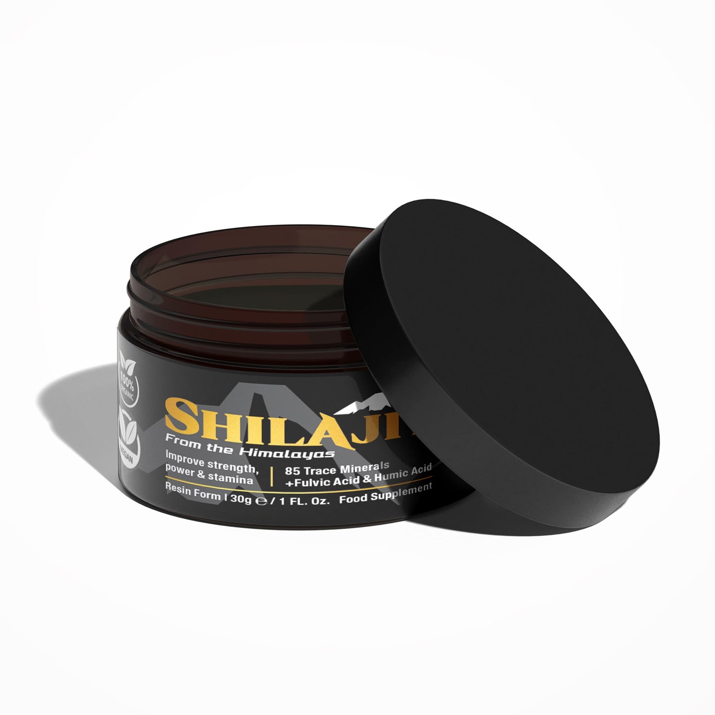 ONYX INGREDIENTS 101 Shilajit Resin 100% Pure Himalayan Shilajit 30g Gold Grade - Rich in Fulvic & Humic Acid, Minerals, Immune System & Vitality Booster, Vegan (Pack of 1 (30g))