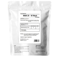 100% Pure MSM Powder - Methyl Sulfonyl Methane - Joint Support - Food Grade (100g)