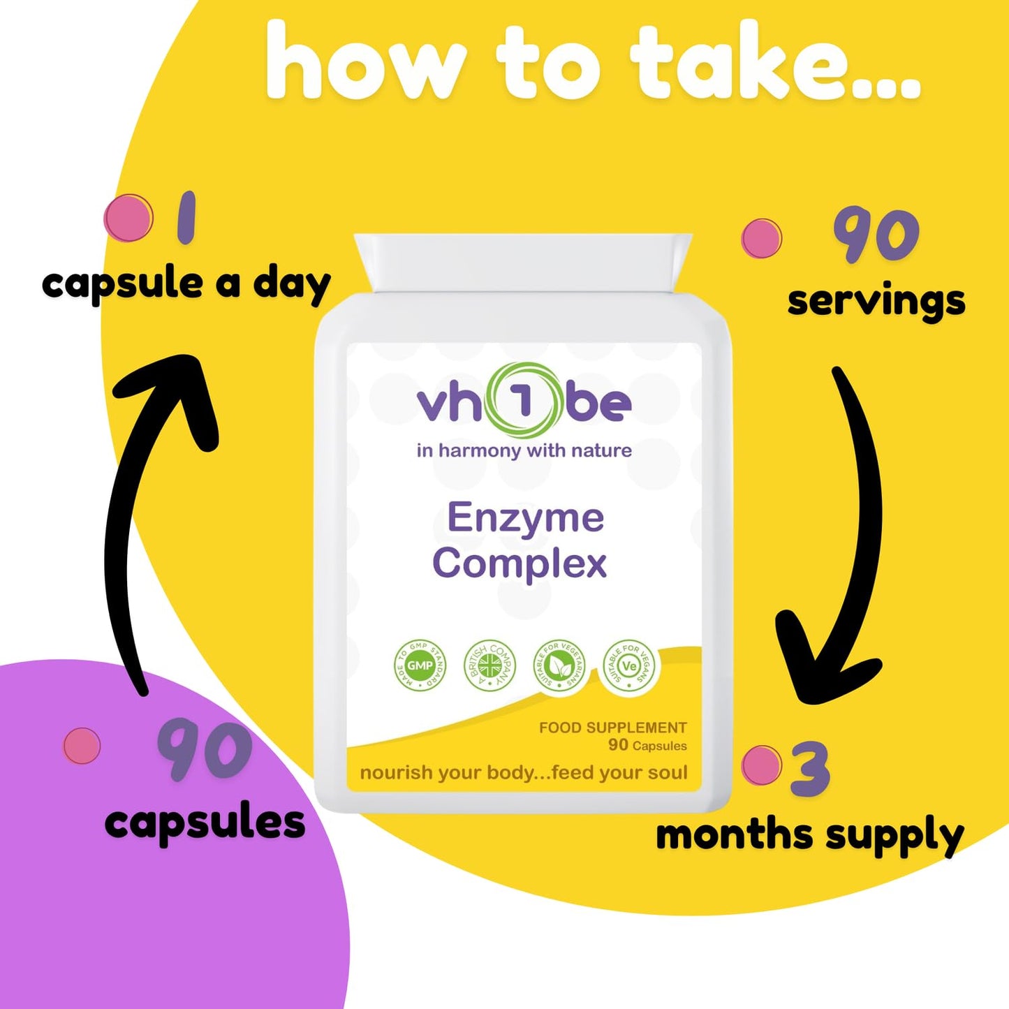 vh1be Digestive Enzymes Complex 90 Capsules