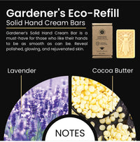 Gardener's Eco-Refill Luxury Solid Hand Cream Bar | For Extra Dry Hands | For Sensitive Skin | Hand Lotion | Natural Hand Cream | Gift for All | Edinburgh Skin Care Company