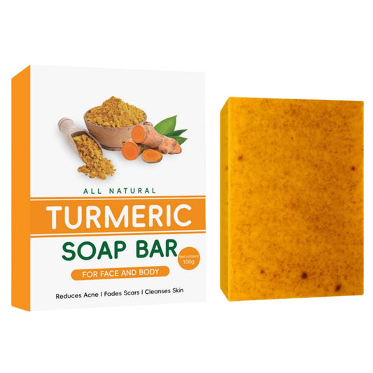 GUOUURR 【Turmeric & Kojic Acid Soap for Face】Acne Treatment, Dark Spots & Hyperpigmentation Corrector – Natural Brightening Formula with Lemon Extract – Exfoliating Facial Cleanser for Smooth, Even Skin Tone