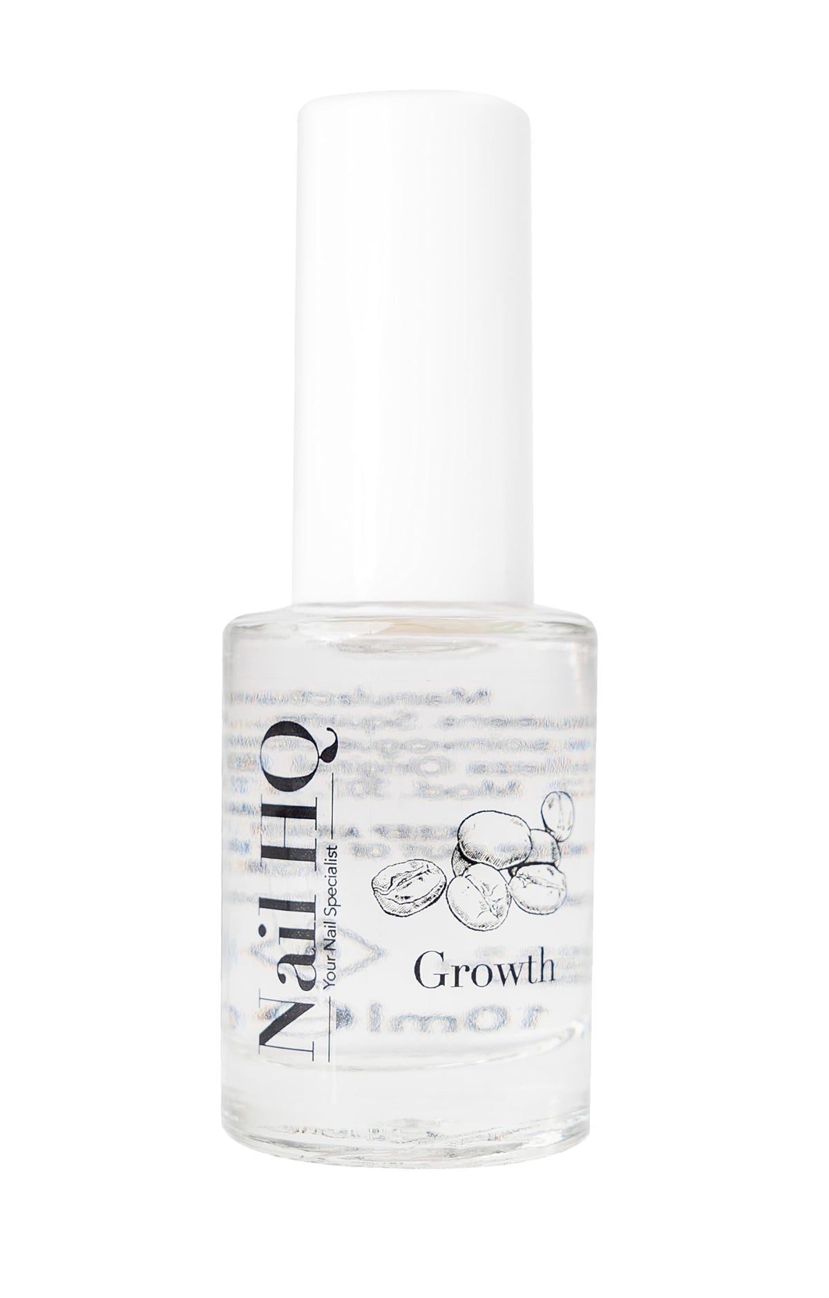 NAIL HQ Nail HQ Growth Serum 10ml – Biotin Nail Treatment for Growth & Strength | Provitamin B5 & Caffeine Formula – Vegan & Cruelty-Free, Clear Base Coat for Brittle, Weak Nails