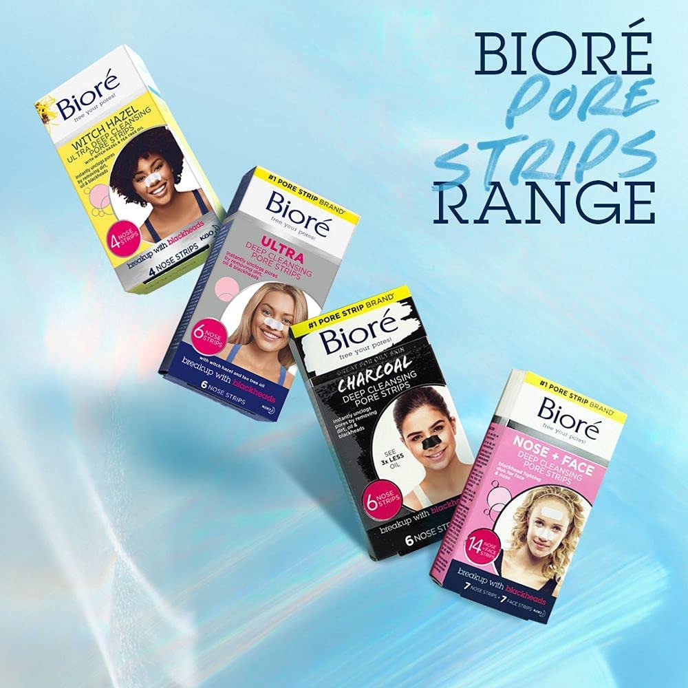 Bioré Charcoal Pore Strips - Pack of 6