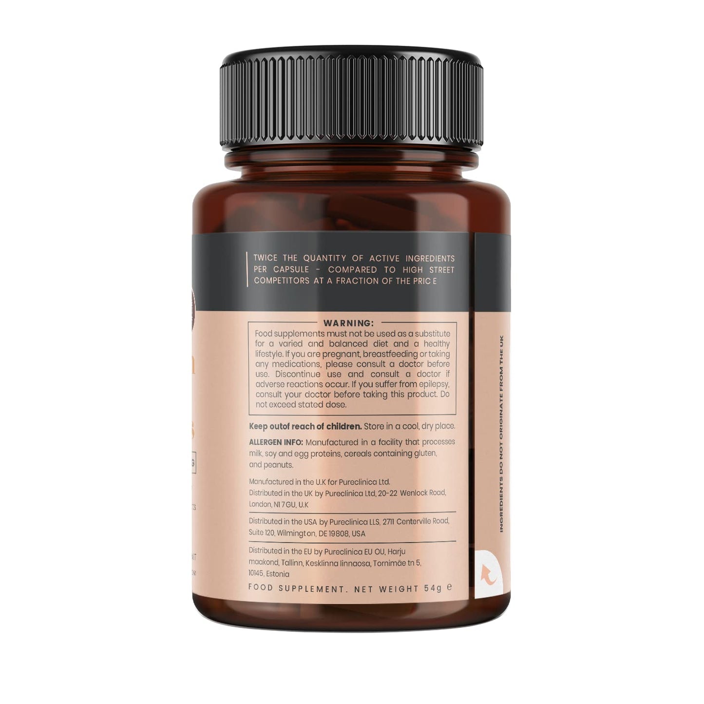 Double Strength Cissus Quadrangularis 1000mg x 360 Veggie Capsules (2 Bottles of 180 Caps) - 1 Years Supply!