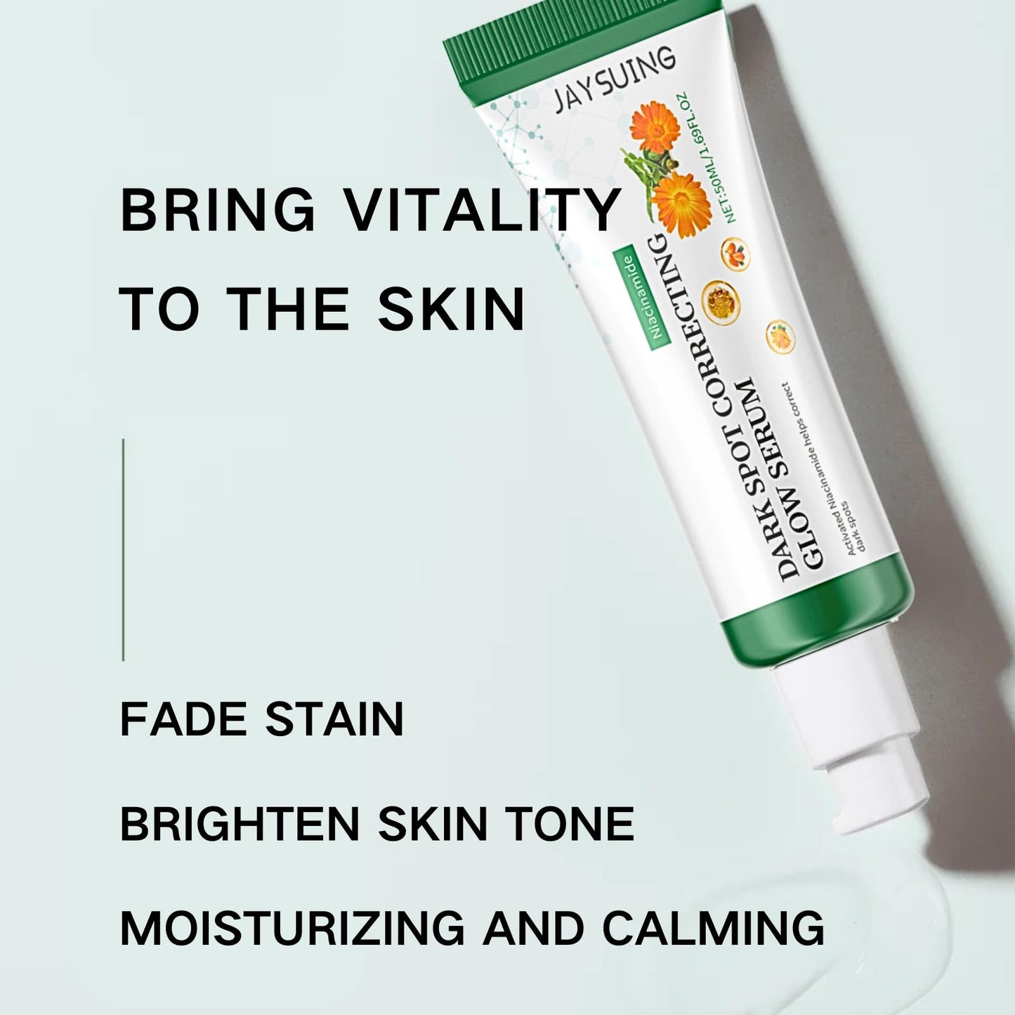 3 PCS Dark Spot Correcting Glow Serum with 5% Niacinamide 50ml / 1.69 fl. oz., Nicotinamide Facial Serum, Niacinamide Dark Spot Remover For Face Serum Skin Care Uneven Skin Tone