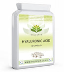 Hellenia Hyaluronic Acid 100mg | Supports Healthy Connective Tissue and Joints | Natural Moisturiser for Radiant Skin | 60 Capsules | Vegan Friendly