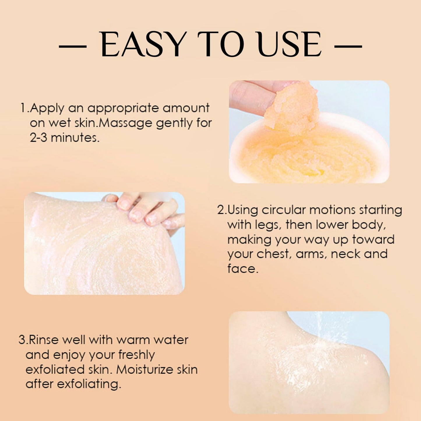 Turmeric And Vitamin C Body Scrub, Exfoliating Body Scrub With Turmeric, Dead Skin Remover For Body, Improve Dark Spots&Acne, Natural Deep Cleansing Body Scrub Exfoliator, Body Skin Care, 100g