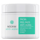 IREV Glycolic Acid Resurfacing Pads 35% for Face and Body- Exfoliating Facial Peel with Vitamins B5, C & E, Green Tea - Glycolic Acid Face Wash for Cleansing Peeling 50 Pads
